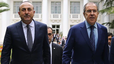 Çavuşoğlu Rus mevkidaşı Lavrov ile görüştü