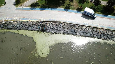 Haliç yine bildiğiniz gibi! Çöplüğe döndü