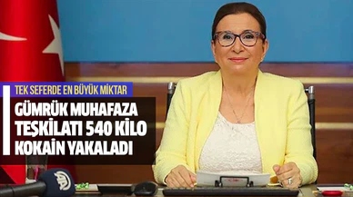 Gümrükler Muhafaza teşkilatı tek seferde en büyük miktardaki kokaini yakaladı