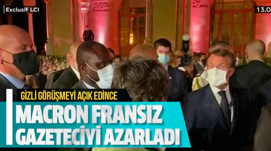 Macron Fransız gazeteciyi azarladı