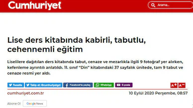 Cumhuriyet ve Sözcü'nün İslamiyet hazımsızlığı