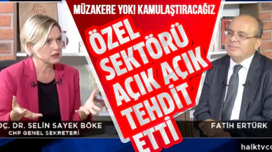 Selin Sayek Böke özel sektörü açık açık tehdit etti