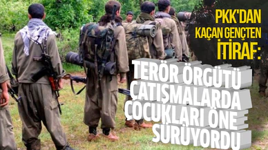 PKK'dan kaçan genç: Terör örgütü çatışmalarda çocukları öne sürüyordu