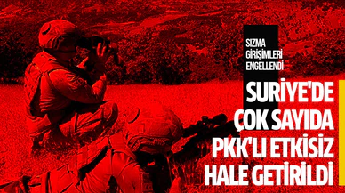 MSB: Sızma girişiminde bulunan 11 PKK/YPG'li terörist etkisiz hale getirildi