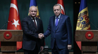 Cumhurbaşkanı Erdoğan, Moldova Cumhurbaşkanı Dodon ile görüştü