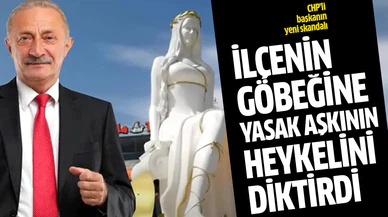 Didim Belediye Başkanı, ilçenin göbeğine sevgilisinin heykelini mi diktirdi?