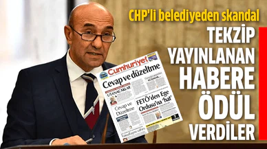 CHP'li İzmir Büyükşehir Belediyesi tekzip yayınlanan habere ödül verdi