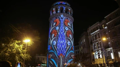 Galata Kulesi büyük bir görsel şölenle açıldı