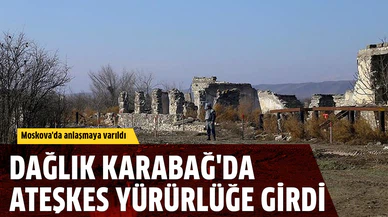 Dağlık Karabağ'da ateşkes yürürlüğe girdi