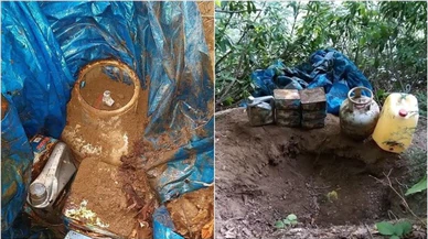 Gümüşhane'de terör örgütü PKK mensuplarınca kullanılan depo bulundu