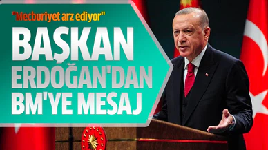 Başkan Erdoğan'dan BM'ye mesaj