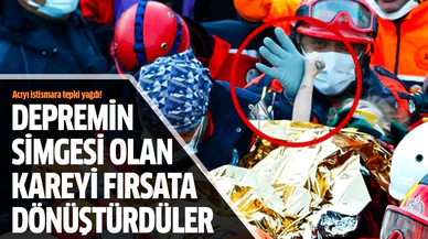 Elif'in depremin simgesi olan karesini fırsata dönüştürdüler!