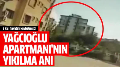 Yağcıoğlu Apartmanı'nın yıkılma anı