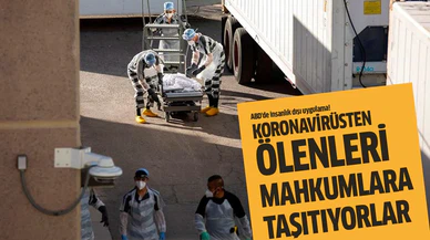 ABD'de koronavirüsten ölenleri mahkumlara taşıtıyorlar