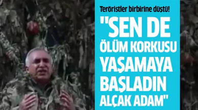 Kandil ile teröristler birbirine düştü!