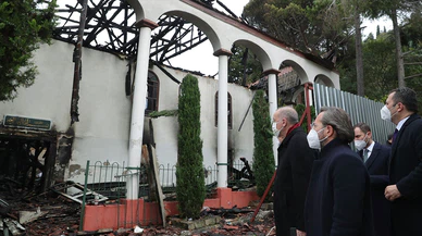 Başkan Erdoğan Vaniköy Camisi'nde incelemede bulundu