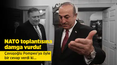 Mevlüt Çavuşoğlu Pompeo'ya öyle bir cevap verdi ki...