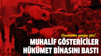 Muhalif göstericiler hükümet binasını bastı