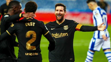 Barcelona gol oldu yağdı, Messi tarihe geçti