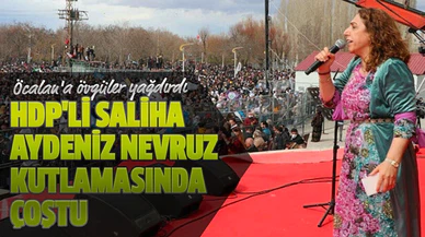 HDP'li Saliha Aydeniz Nevruz kutlamasında çoştu