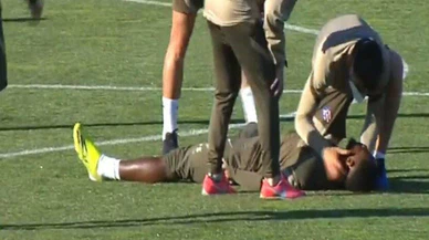 Atletico Madrid idmanında korku dolu anlar: Yıldız futbolcu bayıldı