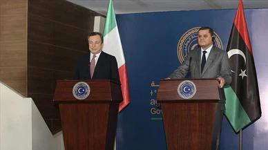 İtalya Başbakanı Draghi ilk yurt dışı ziyaretini Libya'ya yaptı