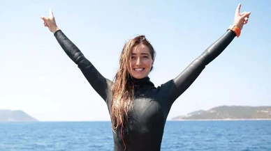 Dünya serbest dalış rekortmeni Şahika Ercümen, Bahamalar'da Türkiye rekoru kırdı