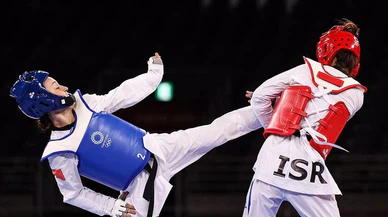 Milli tekvandocu Rukiye Yıldırım Tokyo'da bronz madalya maçını kaybetti