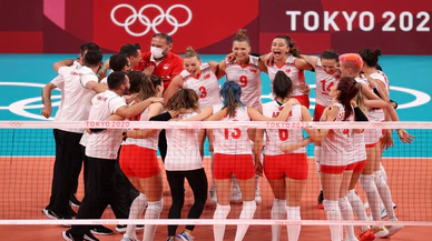 A Milli Kadın Voleybol Takımı, son olimpiyat şampiyonu Çin'i 3-0 mağlup etti