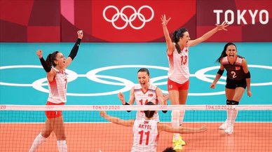 A Milli Kadın Voleybol Takımı olimpiyatlarda ilk kez çeyrek finale yükseldi