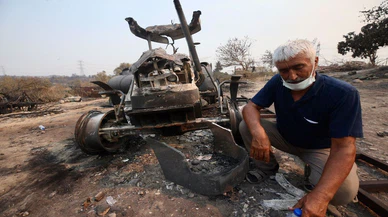 Yanan traktörünün yerine yenisi 5 günde gönderildi...