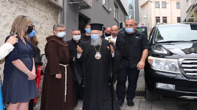 Fener Rum Patriği Bartholomeos, Trabzon'daki Santa Maria Katolik Kilisesi'nde akşam duasına katıldı
