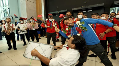 Avrupa Şampiyonu Ampute Futbol Milli Takımı yurda döndü