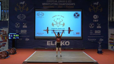 Gençler ve 23 Yaş Altı Avrupa Halter Şampiyonası'nda Asuman Ayhan, Avrupa ikincisi oldu