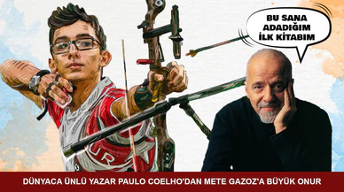 Dünyaca ünlü yazar Paulo Coelho'dan Mete Gazoz'a büyük onur