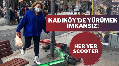 Kadıköy'de "Scooter" terörü! Sokakta yürümek imkansız!