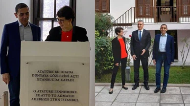 Uğur Şahin ve Özlem Türeci Atatürk Evi'ni ziyaret etti