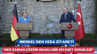 Merkel'den veda ziyareti