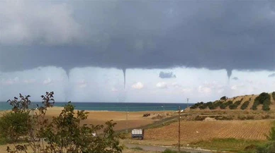 Aynı anda 3 hortum oluştu