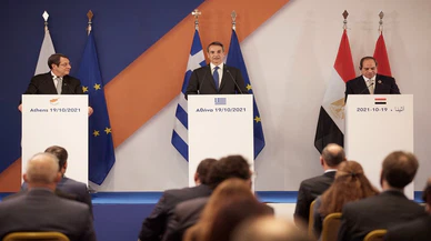 Yunanistan, Mısır ve GKRY liderleri Atina'daki üçlü zirvede bir araya geldi