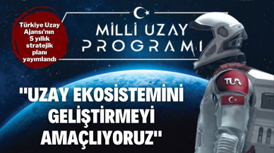Türkiye Uzay Ajansının 5 yıllık stratejik planı yayımlandı
