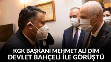 KGK Genel Başkanı Mehmet Ali Dim, MHP Lideri Devlet Bahçeli ile görüştü