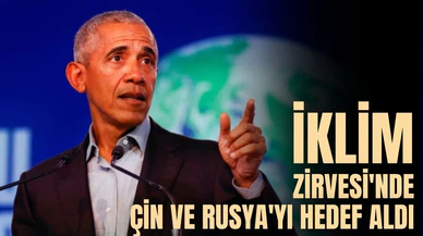 Obama İklim Zirvesi'nde Çin ve Rusya'yı hedef aldı