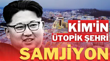 Kuzey Kore Lideri Kim, proje şehri Samjiyon'da