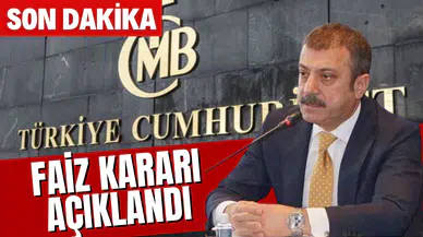 Merkez Bankası faiz kararını açıkladı