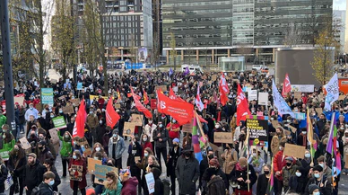 Hollanda'da konut azlığı ve kira fiyatları protesto edildi