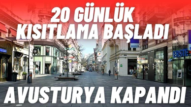 Avusturya’da 20 gün sürecek sokağa çıkma kısıtlaması başladı