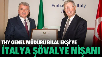 Bilal Ekşi'ye İtalya Yıldız Şövalyesi Devlet Nişanı
