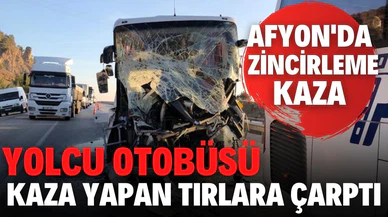 Afyon'da zincirleme trafik kazası!