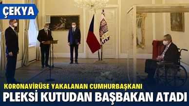 Koronavirüsüne yakalanan Çekya Devlet Başkanı Milos Zeman pleksi kutudan başbakan atadı